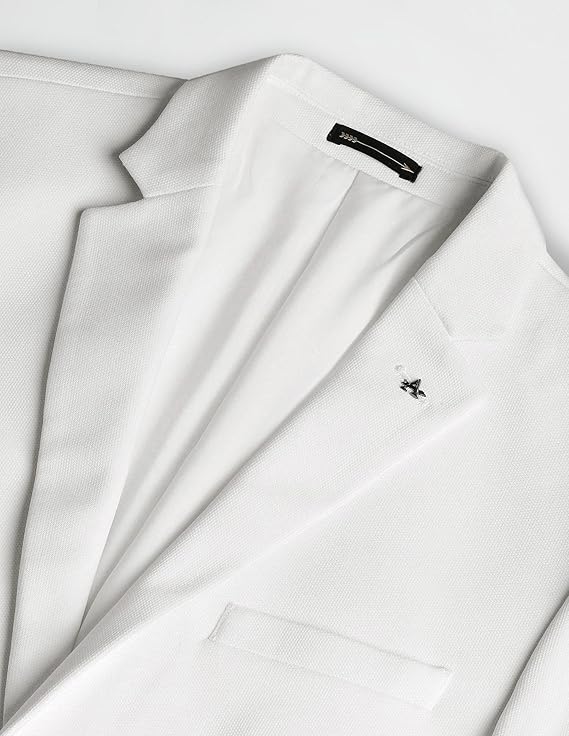 Arrow Men's Solid Full Sleeves Regular Fit Notch Lapel Collar Polyester Blazer - Image 5
